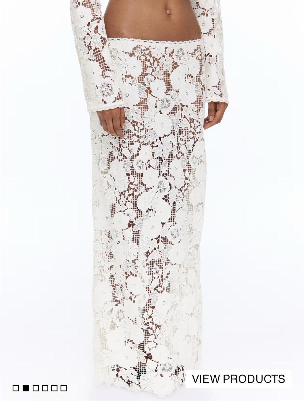 LIVIA NUNES H&M LACE SKIRT 🤍